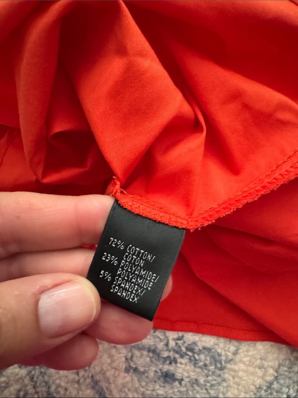 Lafayette 148 rusched button down orange blouse eight - Picture 5 of 6